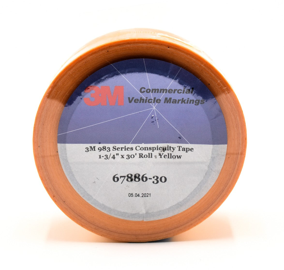 3M 67886-30 1-3/4" x 30' School Bus Yellow Tape Conspicuity Reflective Marking