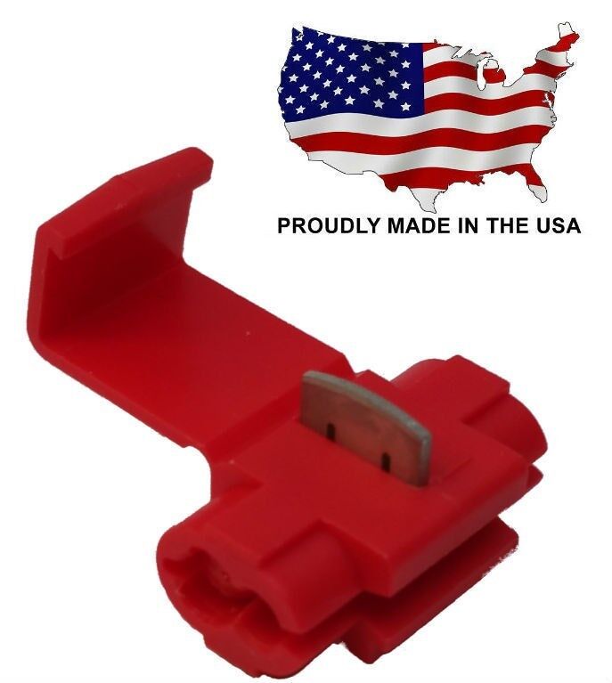 MVP 100 Red Quick Splice Tap Wire Connectors 18-22 AWG Gauge - USA - TQ18