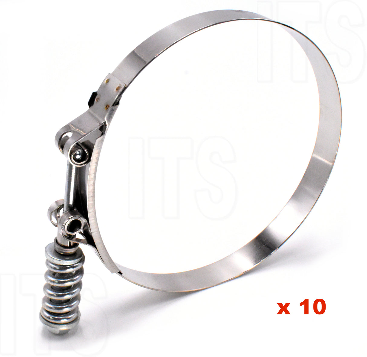 Jolly (10) HD Spring Loaded SAE 164 T Bolt Clamps 6" to 6-5/16" Replaces B9224-0600