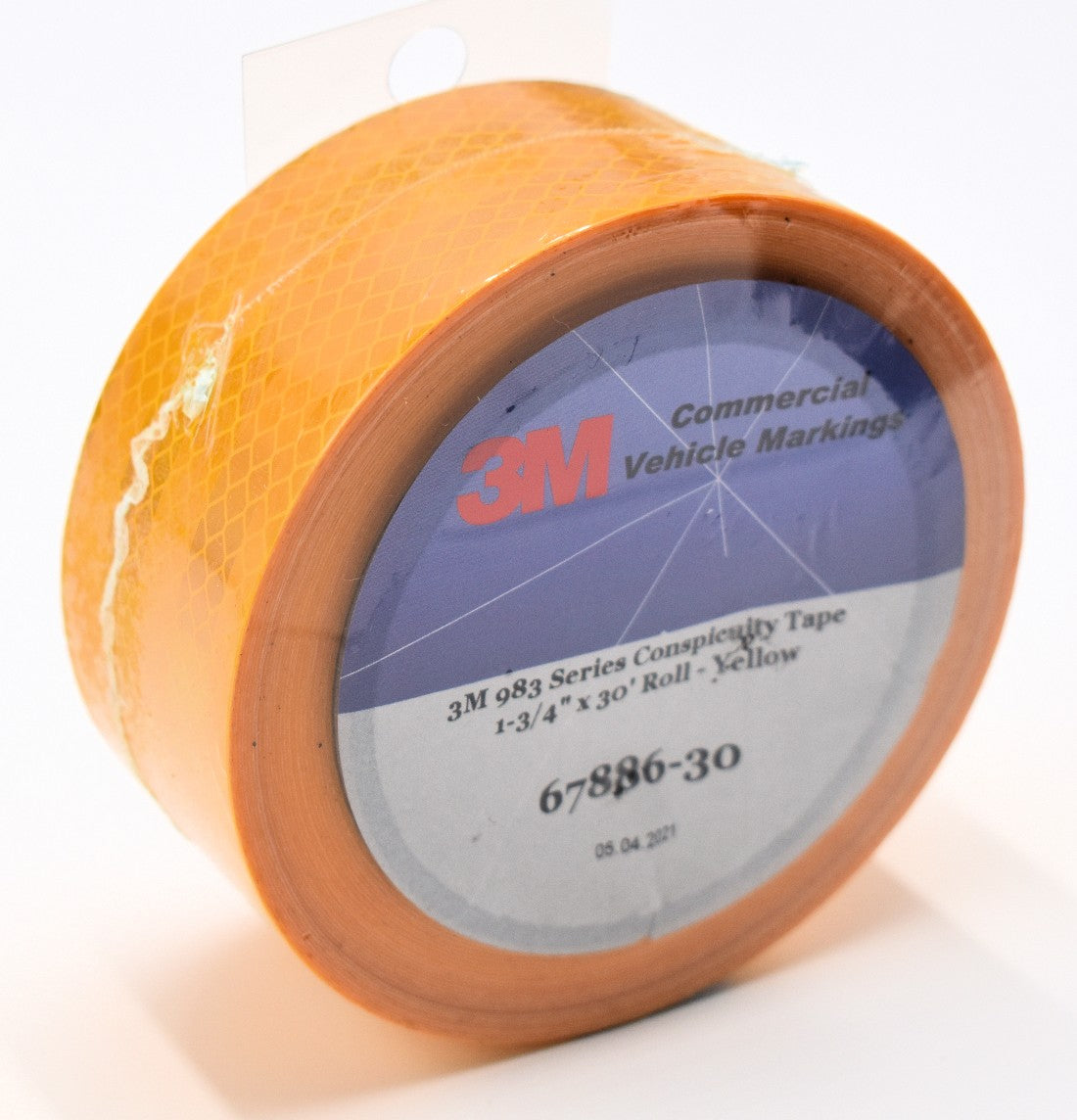 3M 67886-30 1-3/4" x 30' School Bus Yellow Tape Conspicuity Reflective Marking