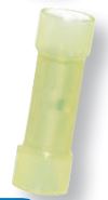 MVP 25 Pack TFB10NS Yellow 10-12 AWG Seamless Nylon Butt Splice Connector USA Made