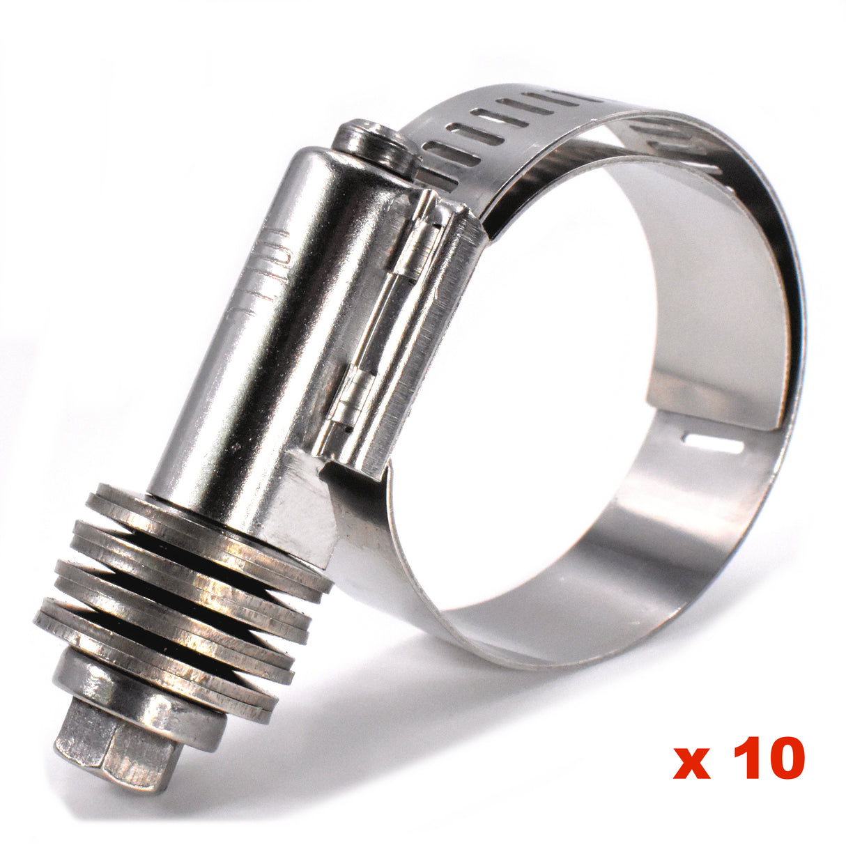 Jolly (10) JC024 Stainless Steel Constant Tension Hose Clamps SAE 24 1-1/16" - 2" Repl. CT9424