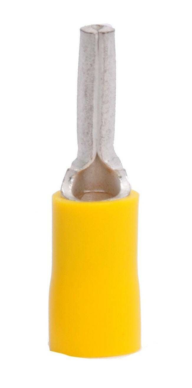 MVP 50 Yellow 10-12 AWG Vinyl Insulated Pin Wire Connector Terminals - Yellow