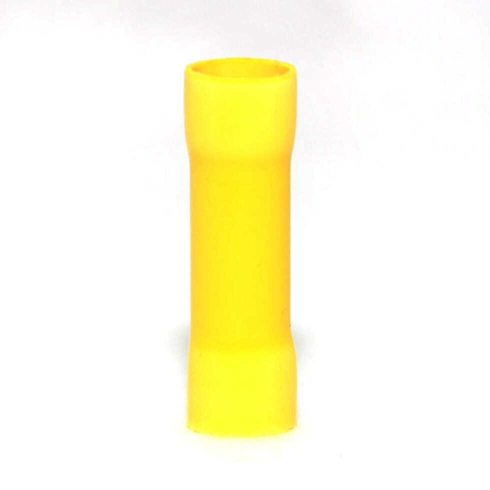 MVP 25 Vinyl 4 AWG Gauge Insulated Butt Splice Wire Connector Terminals - TBS4V
