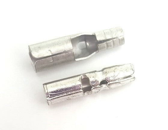 MVP 50 Each Non-Insulated Male and Female Bullet Connector Terminals 18-22 AWG .157"