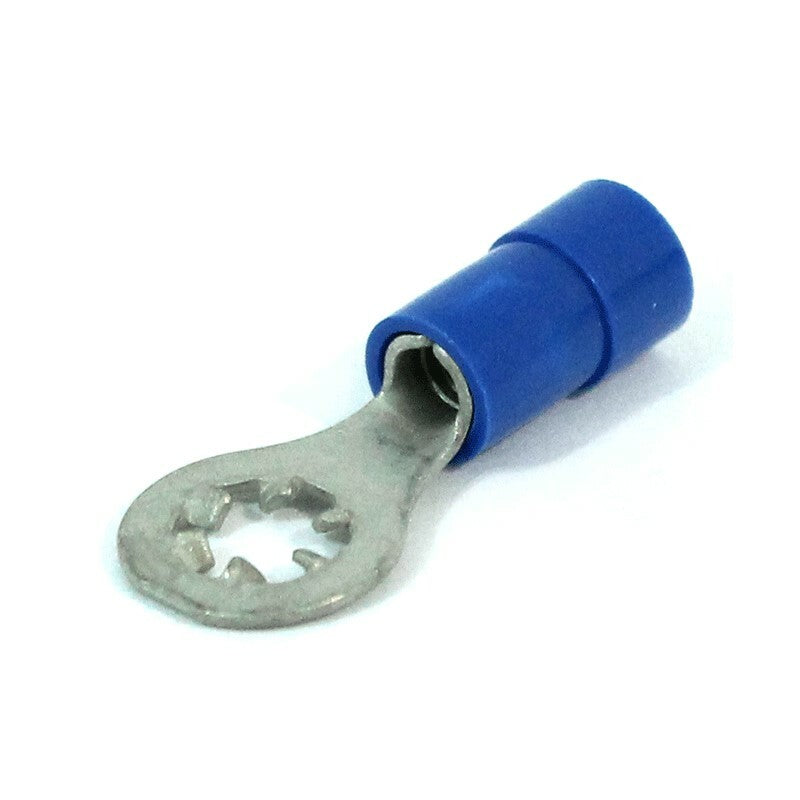 MVP 50 Blue 14-16 AWG Gauge Vinyl Insulated Star Ring Terminals #10 Stud