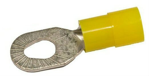 MVP 25 Yellow 10-12 AWG Vinyl Insulated Multi Stud Ring Terminals #6 #8 #10