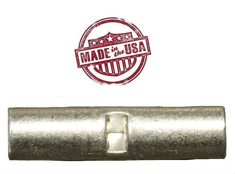 MVP 300 Uninsulated Butted Seam Butt Splice Wire Connectors 10-12 AWG - USA Made