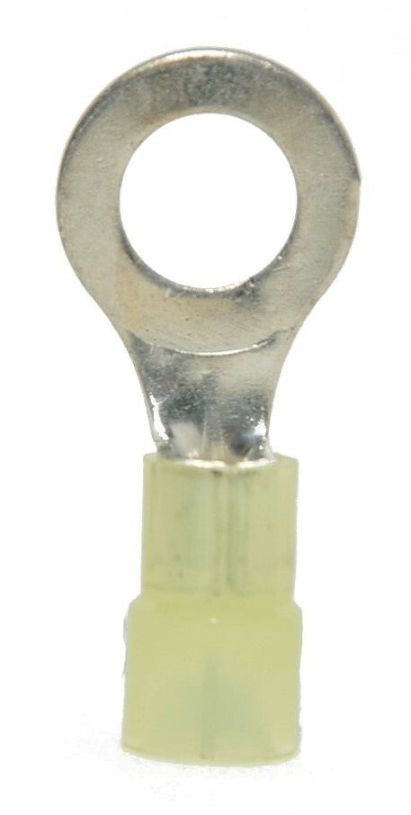 MVP 50 Yellow 10-12 AWG Nylon Insulated Ring Terminals 5/16" Stud - Made in USA