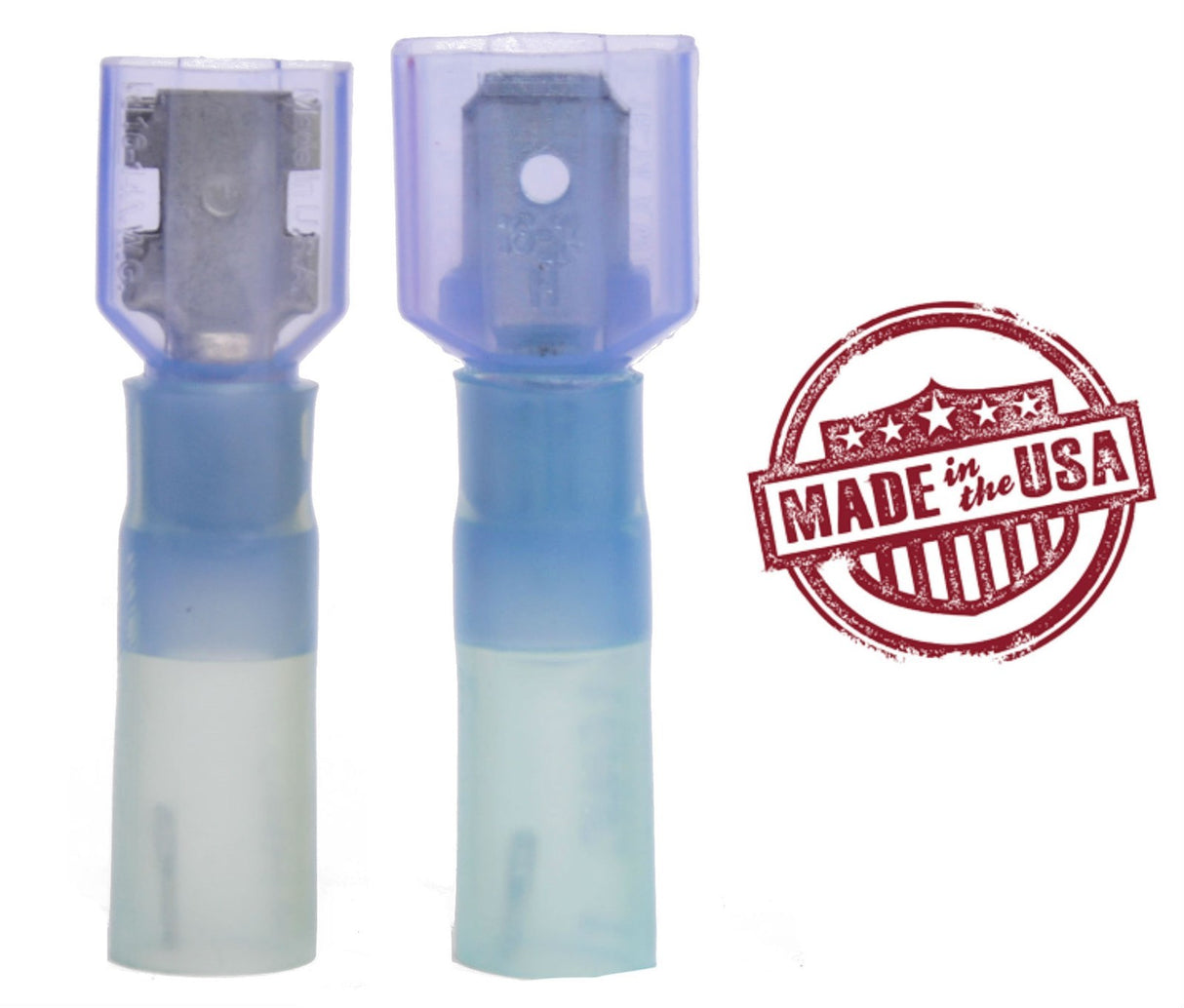 MVP 25 EA 14-16 AWG Fully Ins Male & Fem 1/4" Quick Connect Terminal Heat Shrink