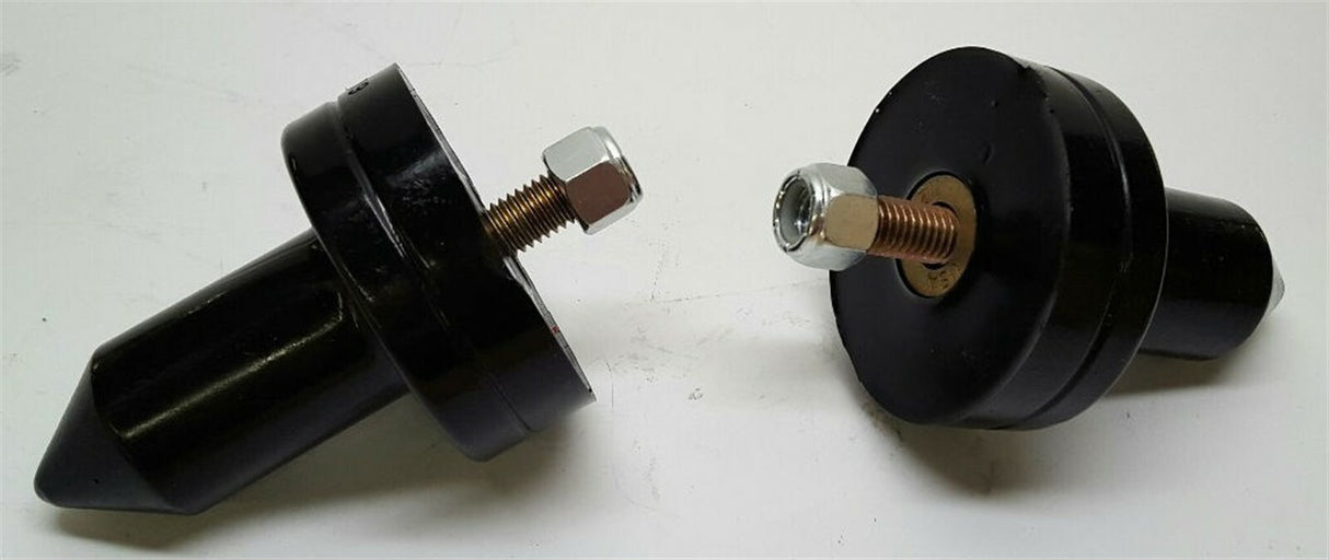 Two Energy Suspension 32.4001G Black Poly Hood Pin Support Bushings for Kenworth