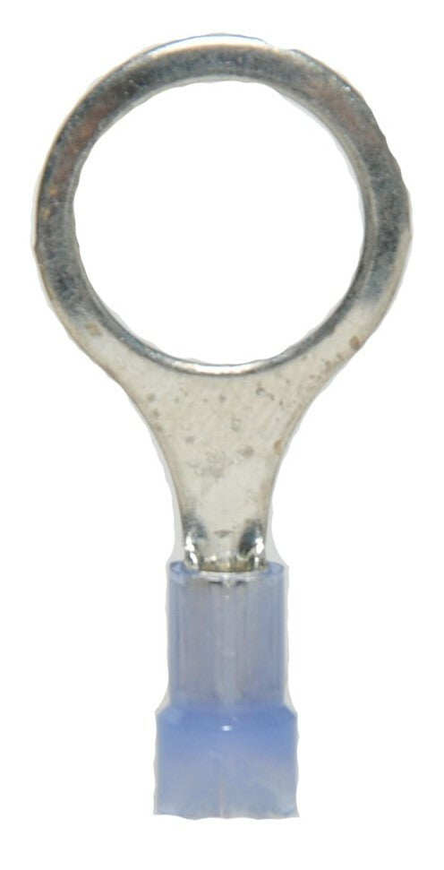 MVP 50 Blue 14-16 AWG Gauge Nylon Insulated 1/2" Stud Ring Terminals Made in USA