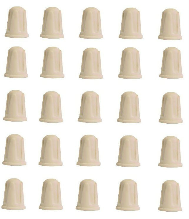 MVP 25 Medium Ceramic Twist Screw On Porcelain Wire Spring Connectors 10-22 AWG