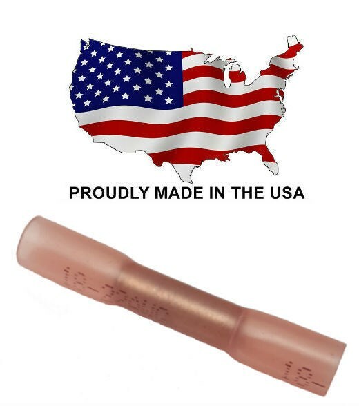 MVP 500 Red 18-22 AWG Heat Shrink Butt Splice Primary Wire Connector Terminals