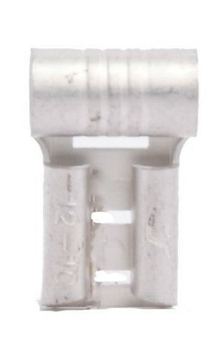 50 10-12Ga Female .250" Flag 90° Tee Connector Non Insulated 1/4"