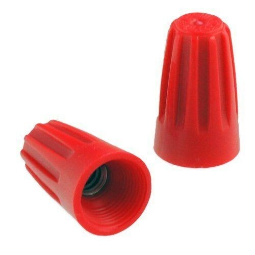 MVP 1000 Red Twist On Screw On Electrical Wire Spring Connectors 10-22 Ga