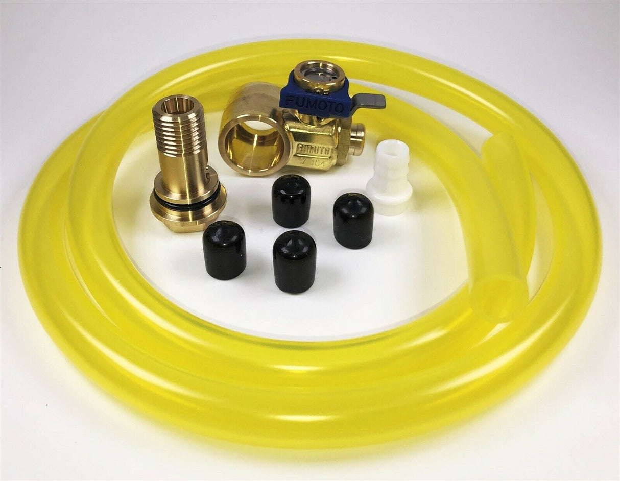 Fumoto F106SX Oil Drain Valve with HD Professional 3' Hose Kit for Fumoto S & SX Nipple
