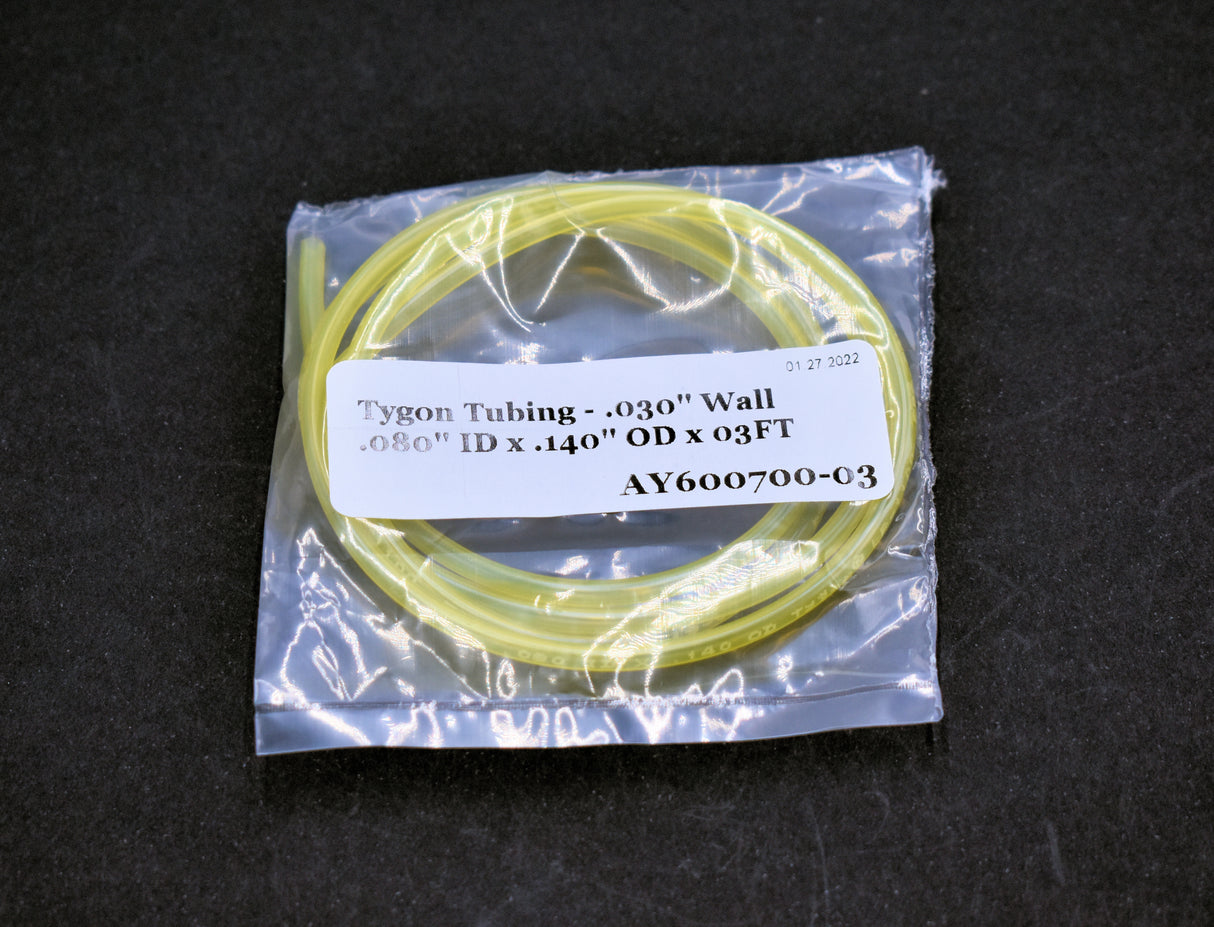 Tygon LP-1100 Yellow Fuel Line Tubing - .080in ID x .140in OD - 3 Feet