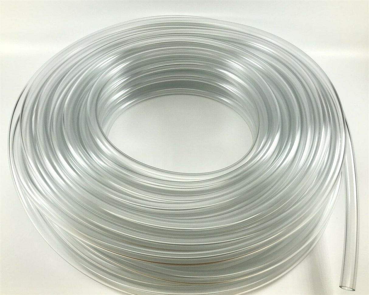 MVP 100' Roll of Heavy Duty Clear PVC Vinyl Tubing 3/8" ID x 9/16" OD USA Made