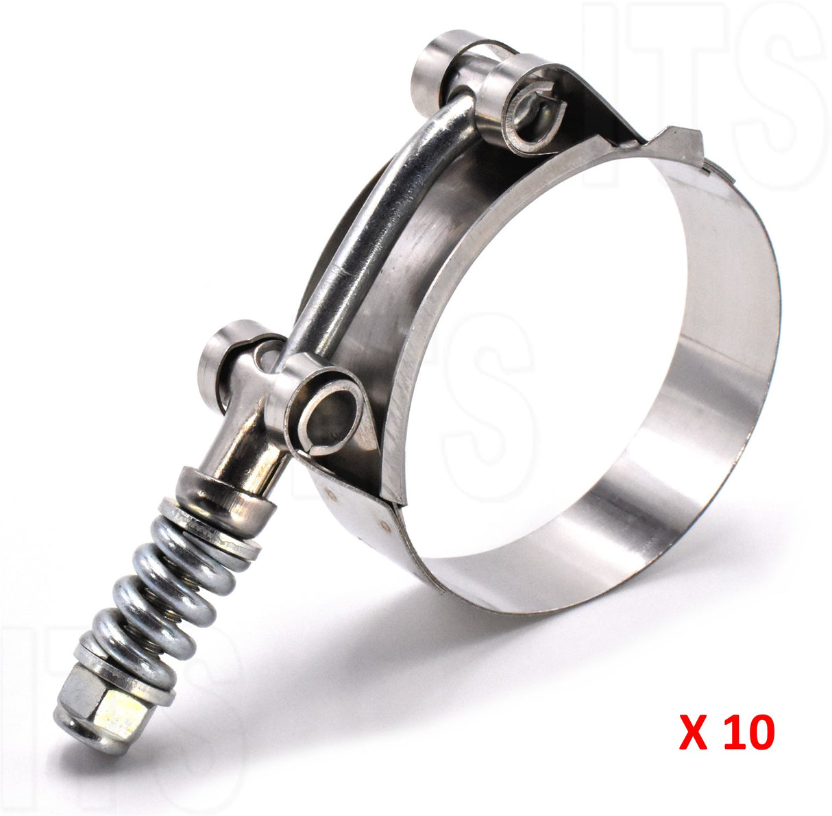 Jolly Spring Loaded SAE 118 T Bolt Clamps 4-9/16" to 4-7/8" Replaces B9226-0456 - 10