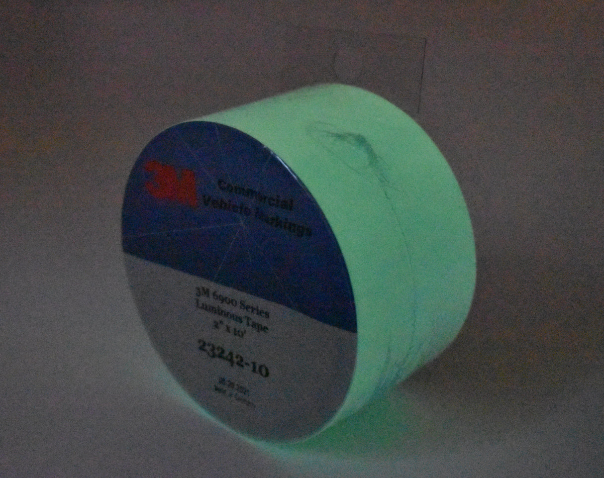 3M 23242 2" x 10' 6900 Series Photoluminescent Film Safety Marking Glow Tape