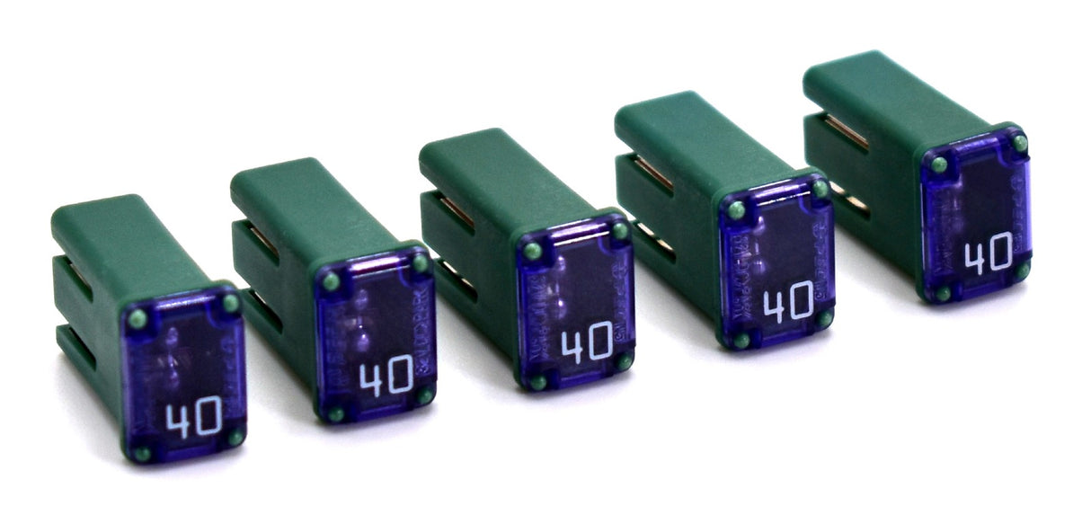 Flosser 608740 40 Amp MCASE+ Type Slotted Cartridge Fuse – Made in Japan (5)