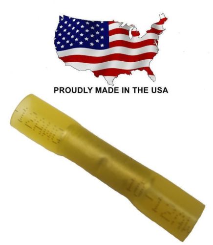 MVP 25 Yellow Heat Shrink Butt Splice Connector Terminals 10-12 AWG - TBS10HS