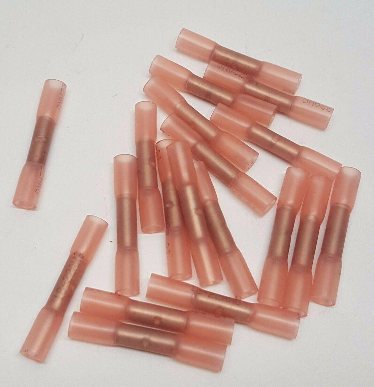 MVP 25 Red 18-22 AWG Heat Shrink Butt Splice Primary Wire Connector Terminals