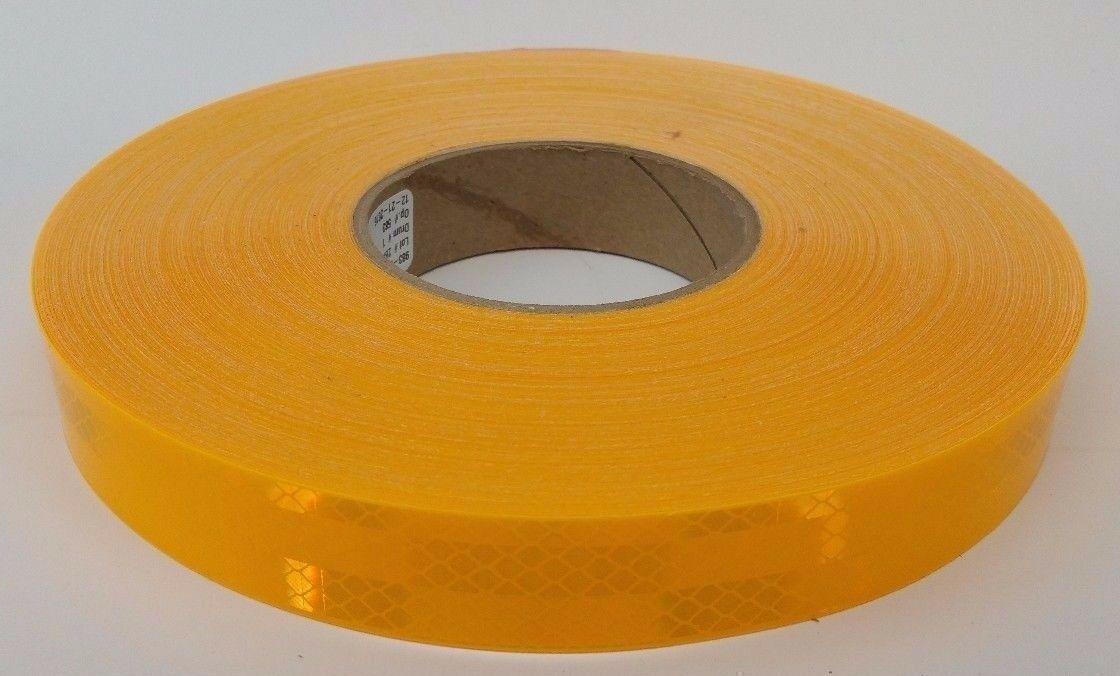 3M 1" x 150' Roll School Bus Yellow Reflective Tape 983 Series (30887)