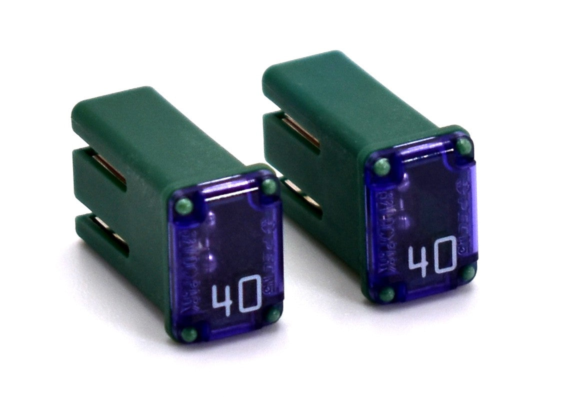 Flosser 608740 40 Amp MCASE+ Type Slotted Cartridge Fuse – Made in Japan (2)