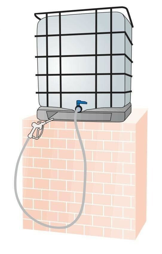 Piusi F15517010 Gravity Feed DEF Tote Kit w/Nozzle Hose Connectors Made in Italy