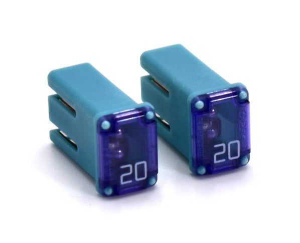 Flosser 608720 20 Amp MCASE+ Type Slotted Cartridge Fuses – Made in Japan (2)