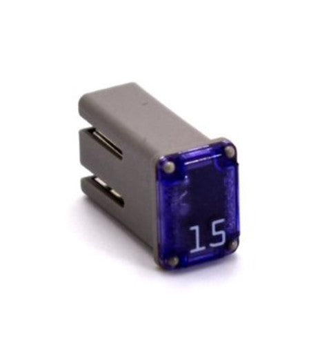 Flosser 608715 15 Amp MCASE+ Type Slotted Cartridge Fuse – Made in Japan (1)