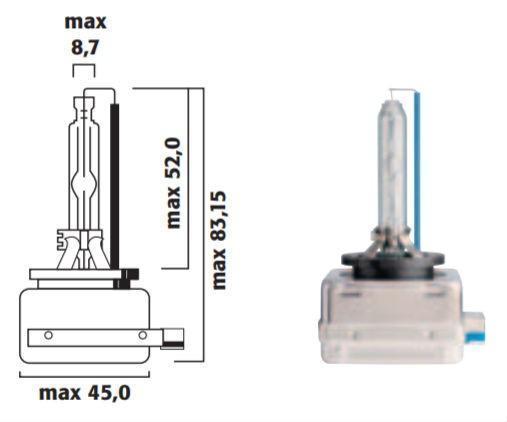 Flosser 40822 42V/25W D8S HID Xenon Bulb 4200°K Light Bulb