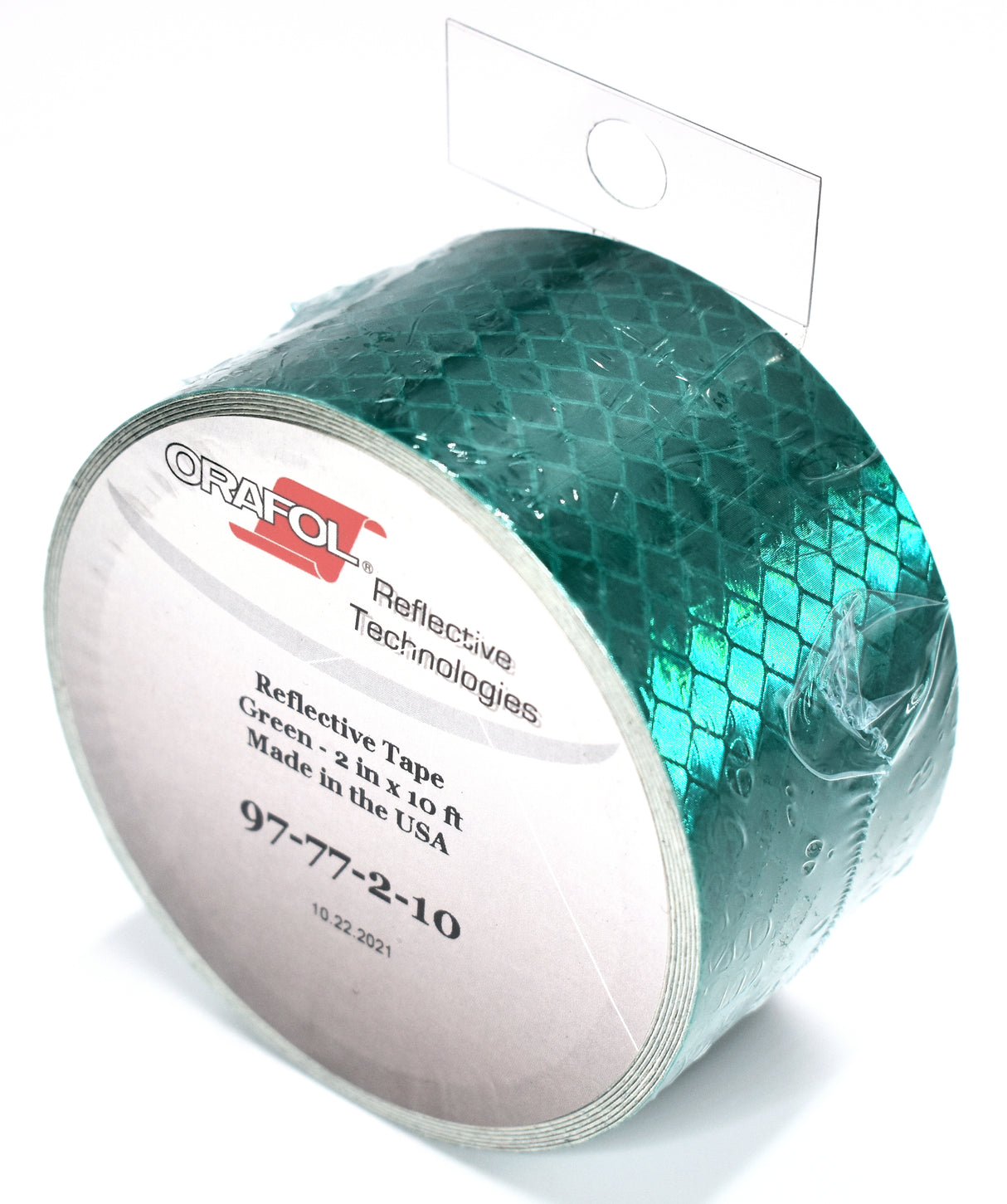 Orafol 2" x 10' Roll of 5900 Series Green Reflective Tape - Genuine USA Made
