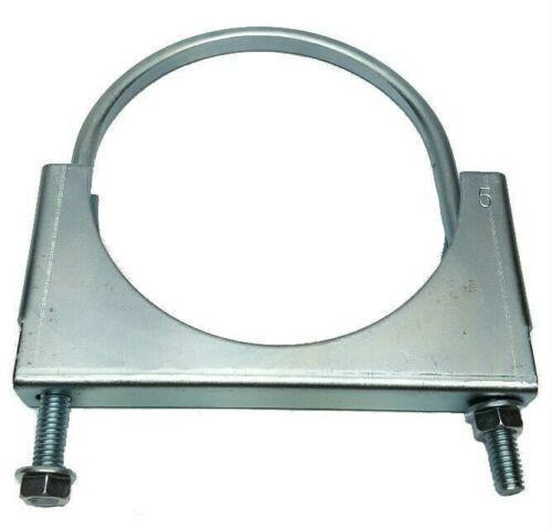 MVP 4" Zinc Plated Exhaust Pipe Clamp - Flat U Bolt - JSF40ZN
