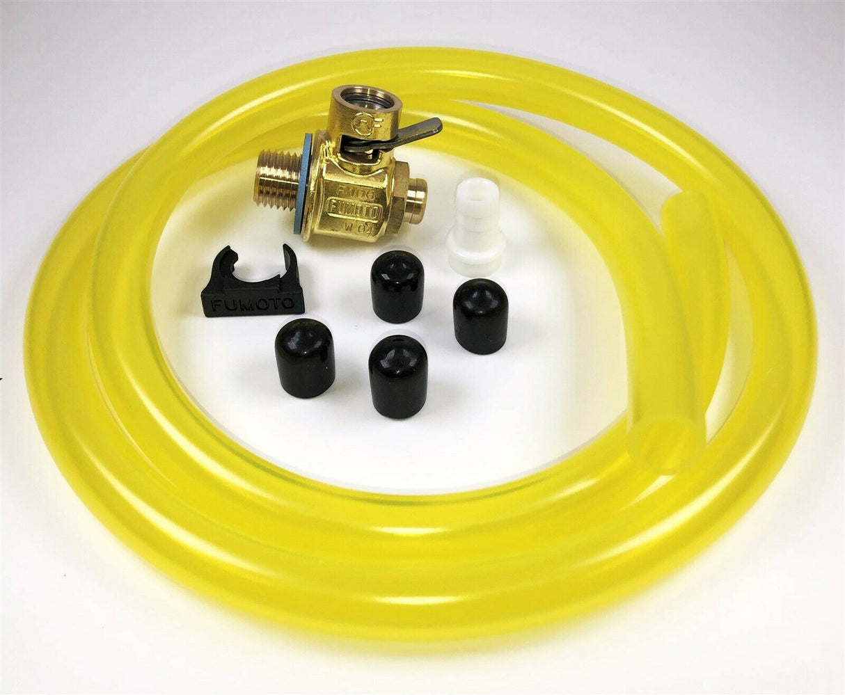 Fumoto F109S Oil Drain Valve with HD Professional 3' Hose Kit for Fumoto Long Nipple