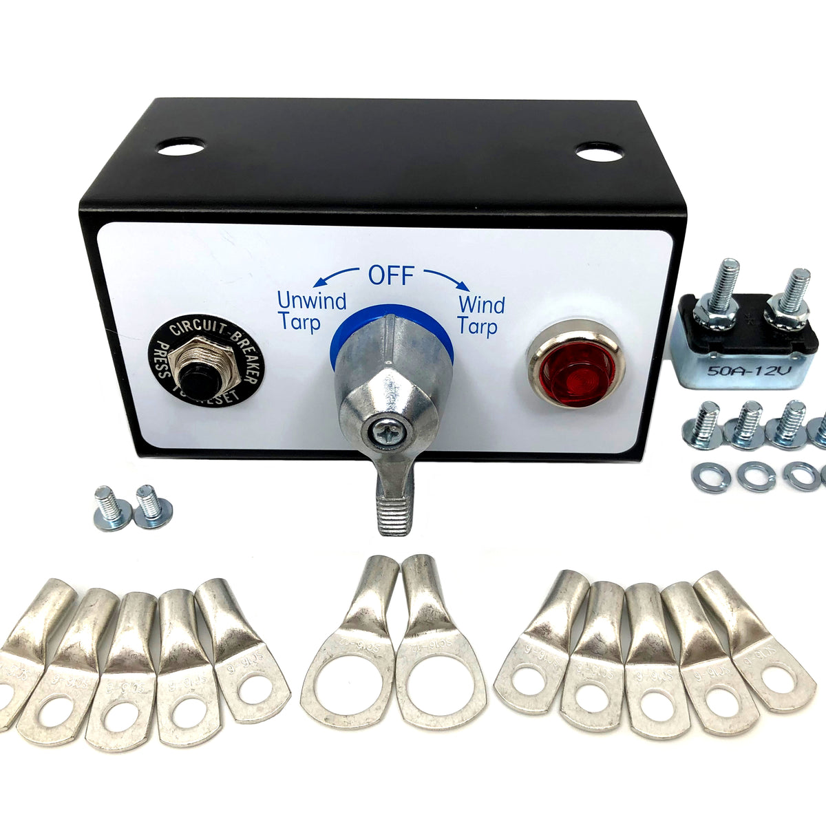 dump truck tarp motor MVP Dump Truck Flip Tarp Motor Rotary Switch Kit - 12V 50 Amps