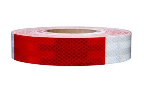 3M 30867 1-1/2" x 150' 983-326 Diamond Grade Conspicuity Tape 6" Red / 6" White