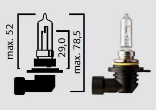 Flosser 9012 12V 55W PX22d HIR Halogen Headlight Bulb - Made in Germany