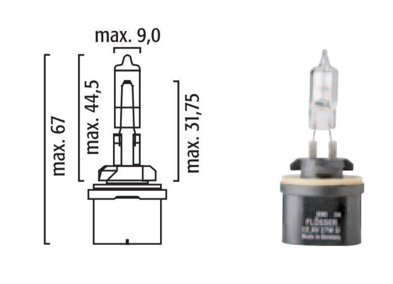 Flosser 890 12V/27W PG13 Halogen Bulb Lamp - Made in Germany