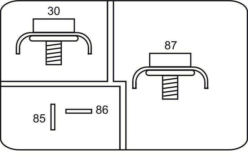 GEBE 990131 4 Terminal Heavy Duty SPST NO Relay Diode 12V 75A - Made in Germany