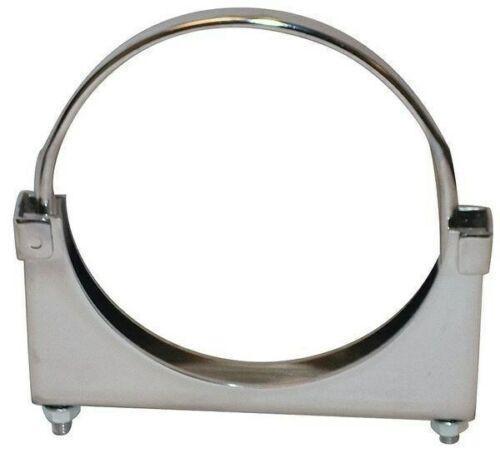 MVP 6" Exhaust Pipe Clamp w/ Flat U Bolt - Chrome Plated - JSF60CR