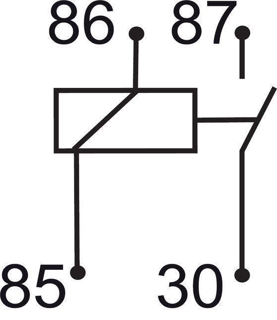 GEBE 990021 4 Terminal Pin SPST NO Mini Relay 12V 40A - Made in Germany