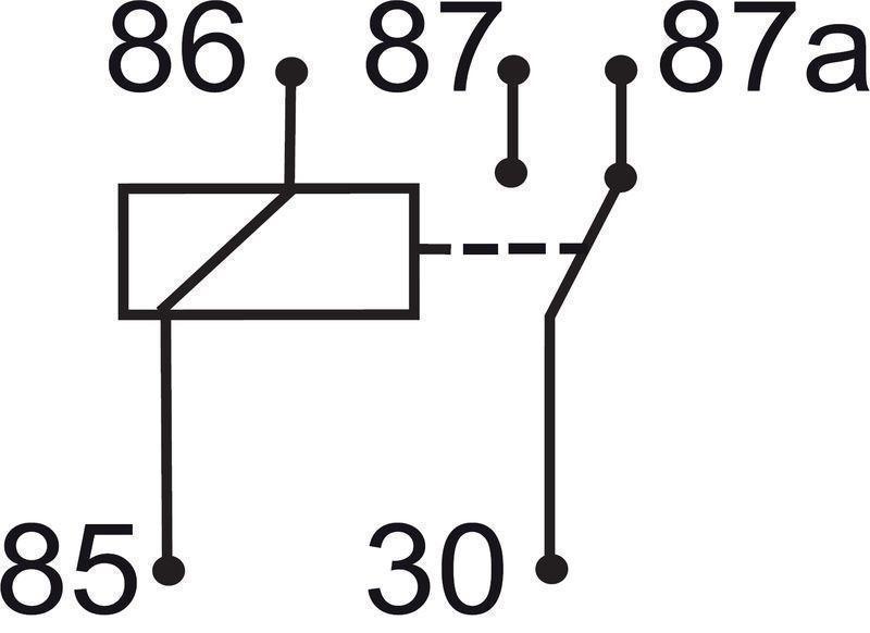 GEBE 990911 5 Terminal Heavy Duty Changeover Relay 12V 80/100A - Made in Germany