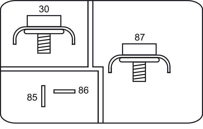 GEBE 990131 4 Terminal Heavy Duty SPST NO Relay Diode 12V 75A - Made in Germany