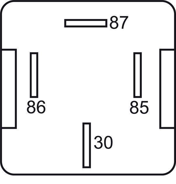 GEBE 990711 4 Terminal SPST NO Mini Relay with Resistor 24V 20A - German Made