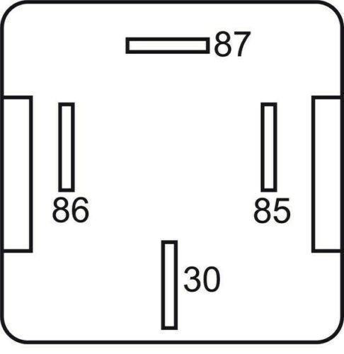 GEBE 990021 4 Terminal Pin SPST NO Mini Relay 12V 40A - Made in Germany