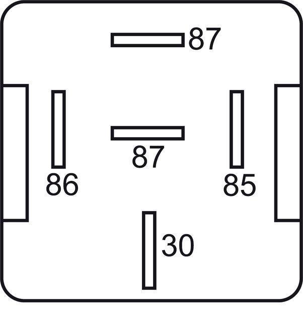 GEBE 990051 Mini Relay 12 Volts 40 Amps SPST Dual 87 Terminals - Made in Germany