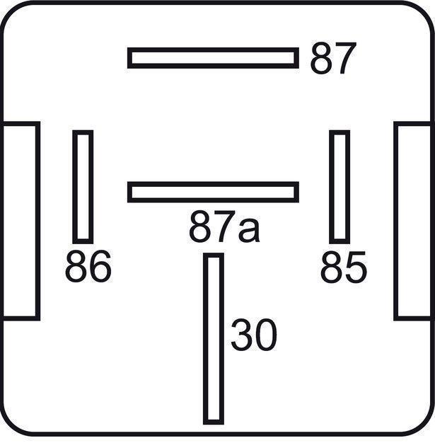GEBE 990871 5 Terminal Heavy Duty Changeover Relay Diode 12V 60/70A German Made